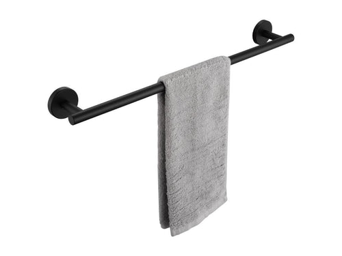 2PCS Multifunctional Towel Rack in Black 304 Stainless Steel, Single-Pole Towel Holder, Suitable for Bathroom/Sanitary Towels/Kitchen JFQP77640