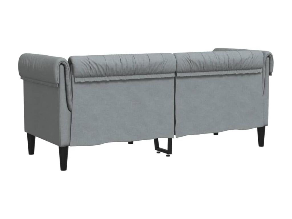 Luxameub 2-seater sofa, light grey fabric XZSE91359