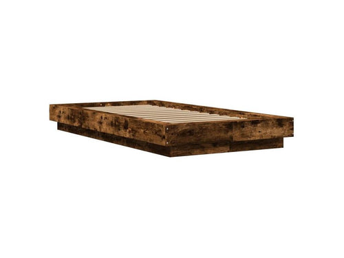 Bed frame with Cosymeubères LED, smoked oak, 75x190 cm, SSDI18485