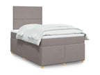 Luxameub bed base with Luxameub mattress 120x190 cm fabric HBJI80009