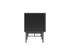 Luxameub - TV stand with 2 doors and 2 shelves in wood and metal, 150cm wide - Black ZWJV36900