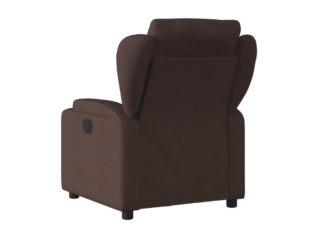 Dark Brown Fabric Reclining Armchair EIQC02461