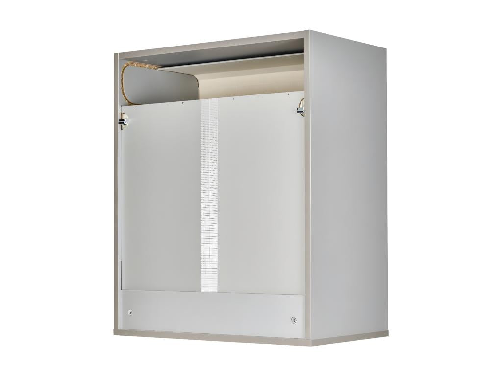 Kitchen storage unit L, aluminum grey/black - Luxameub COKX51005