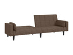 2-seater sofa bed with two pillows, Luxameub fabric KNGZ12819