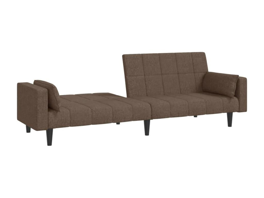 2-seater sofa bed with two pillows, Luxameub fabric KNGZ12819