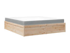 Bed with mattress 180x200 cm solid pine wood LQCR59780
