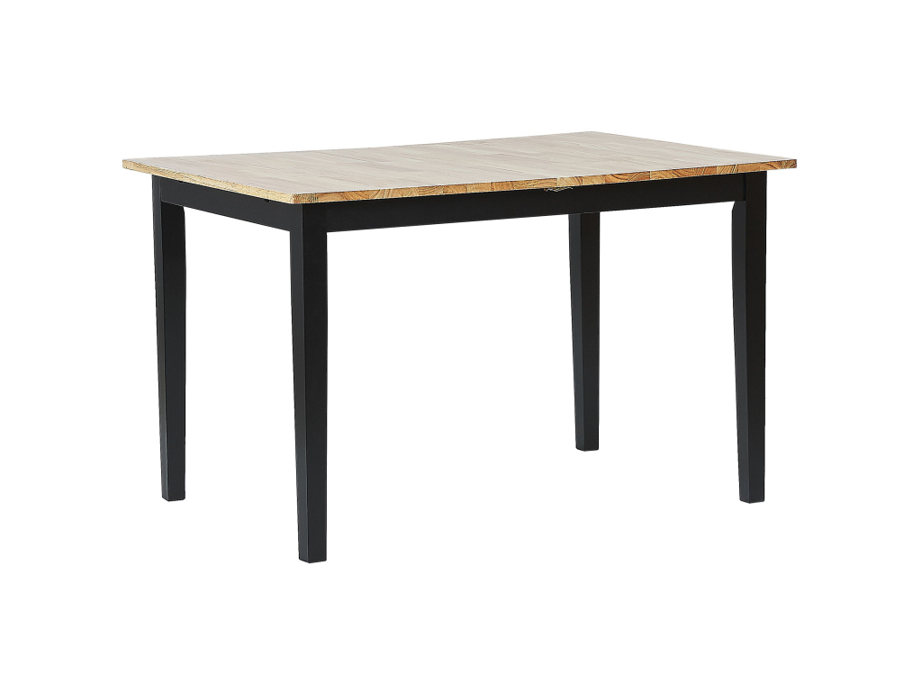 Luxameub Extendable Dining Table, Brown/Black, 120/150 cm, 80 cm, Wood, FEIK97660