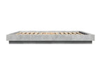 Bed frame without mattress, concrete grey, 150x200 cm, UFIQ11156