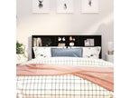 Black Headboard Wardrobe 180x19x103.5 cm CAJD07277