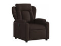 Dark Brown Fabric Reclining Armchair EIQC02461