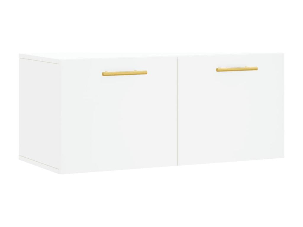 White wall cabinet 80x36.5x35 engineered wood XSWO09910