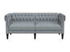 Luxameub 2-seater sofa, light grey fabric XZSE91359