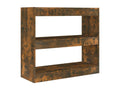 Smoked oak bookcase/room divider 80x30x72 cm SVAC27549