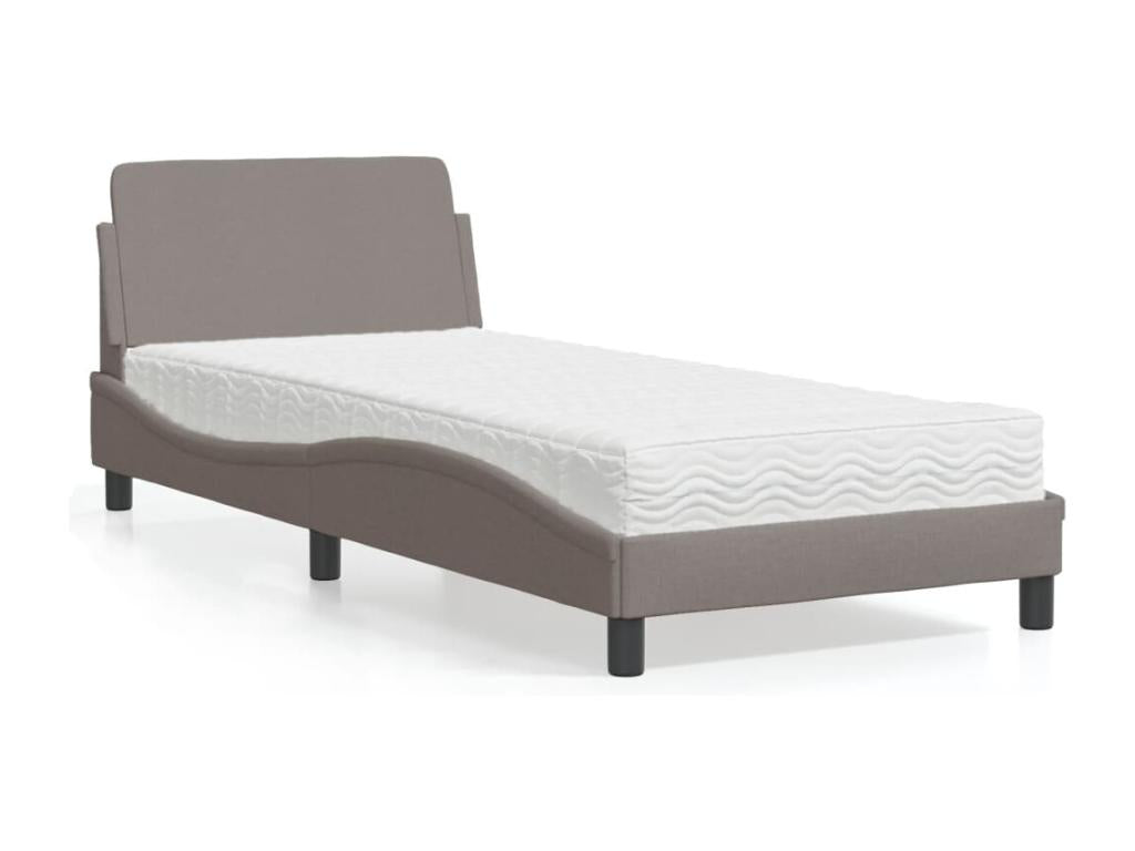 Cosymeub 80x200 cm bed with mattress, fabric FIXP33576