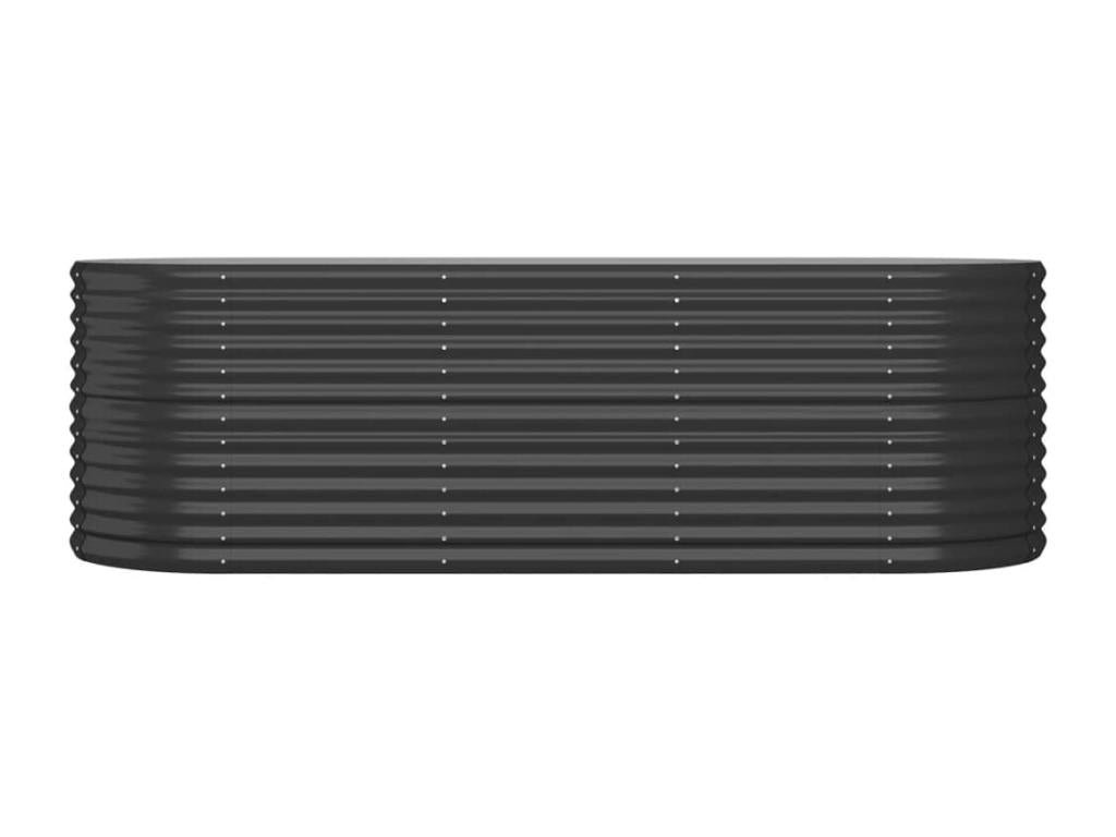 Raised garden bed, powder-coated steel, anthracite XUEG68399
