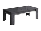Luxameub - Complete Living Room Set, Anthracite Marble Effect, TV Unit and Display Cabinets with LEDs, Coffee Table CABO32994