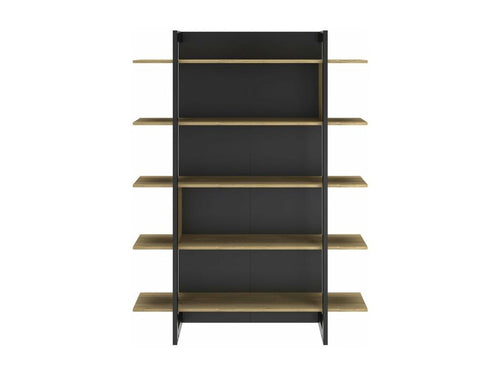 Industrial Bookshelf, 5 Shelves, W136 cm - PINPAI QXOG68530