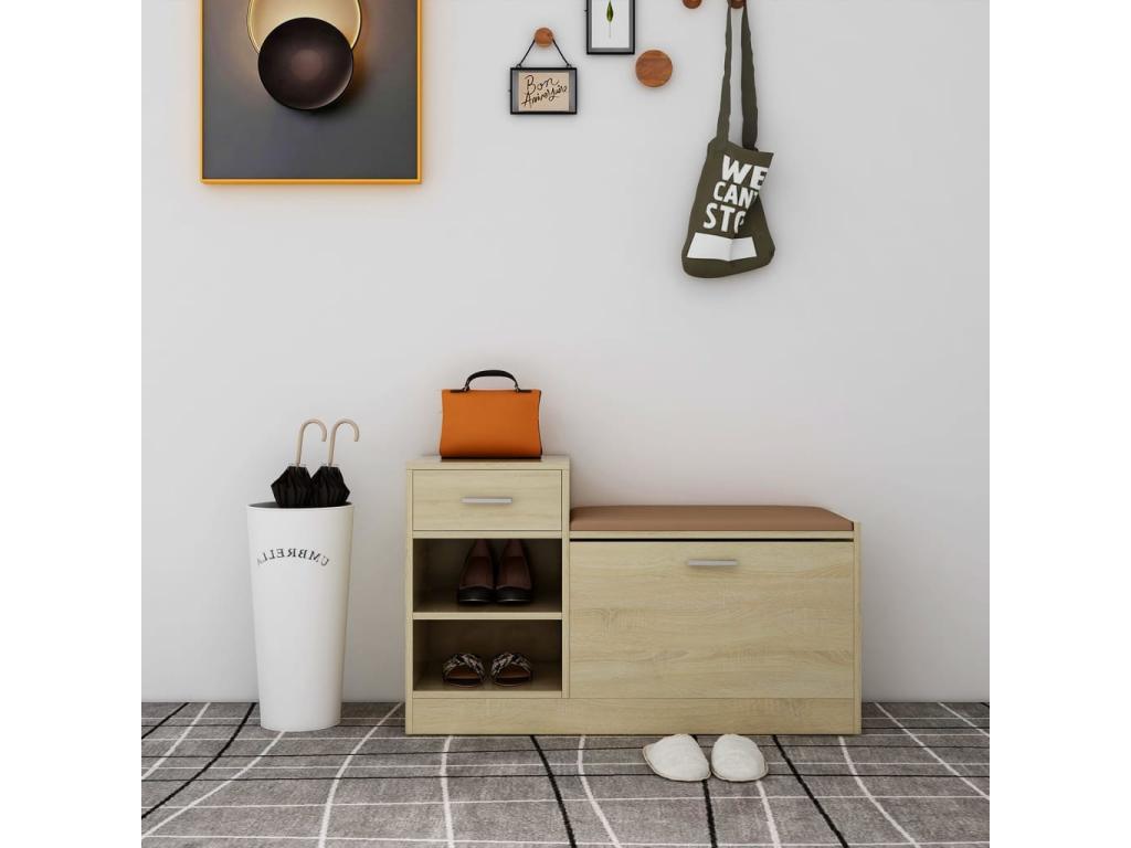 Shoe bench, Oak, Luxameub, 94.5x31x57, EKPG95872