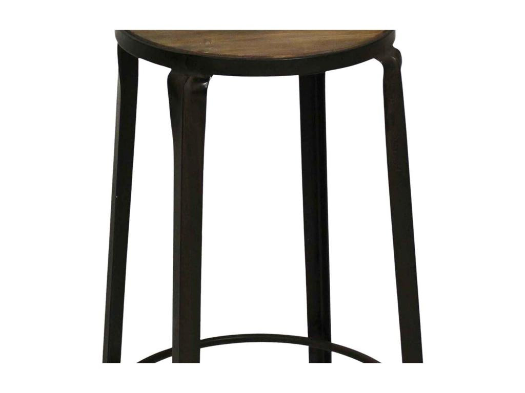 Industrial style wooden bar stool DHRF63046