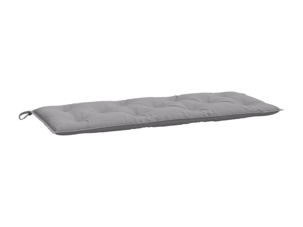 2-piece grey garden bench cushions, 120x50x7 cm, Cosymeub fabric WVHL95321