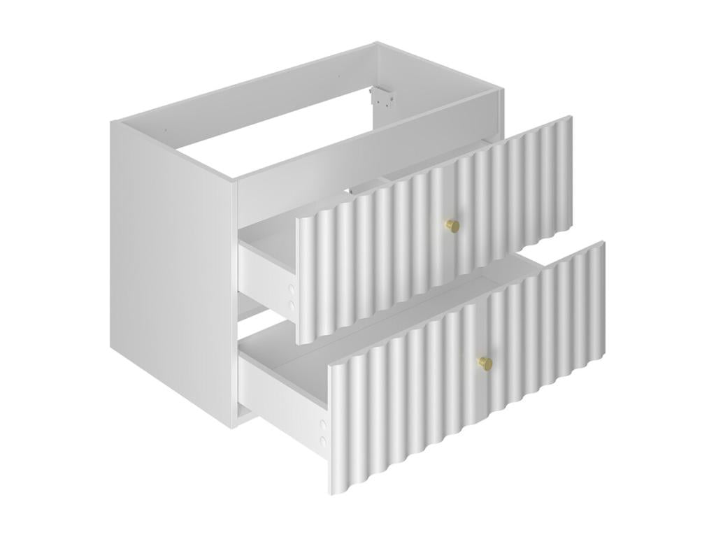 Luxameub 80cm White Single Sink Vanity Unit UEEA29665