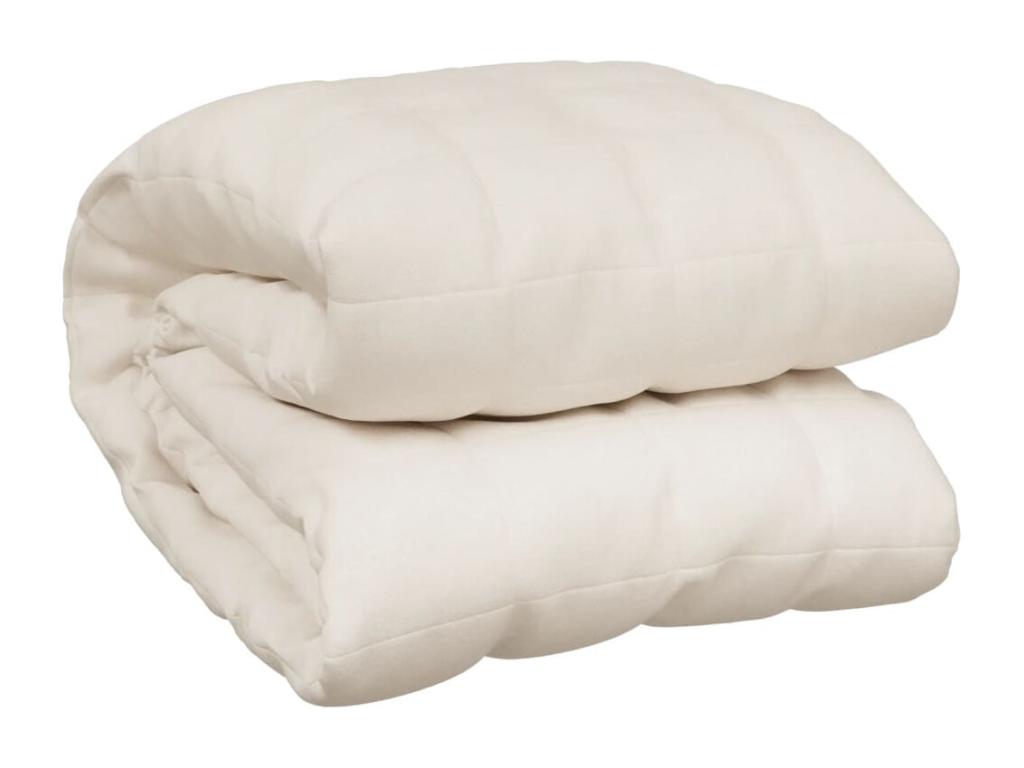 Weighted blanket, light cream, 220x235 cm, 11 kg, fabric YTVT63375
