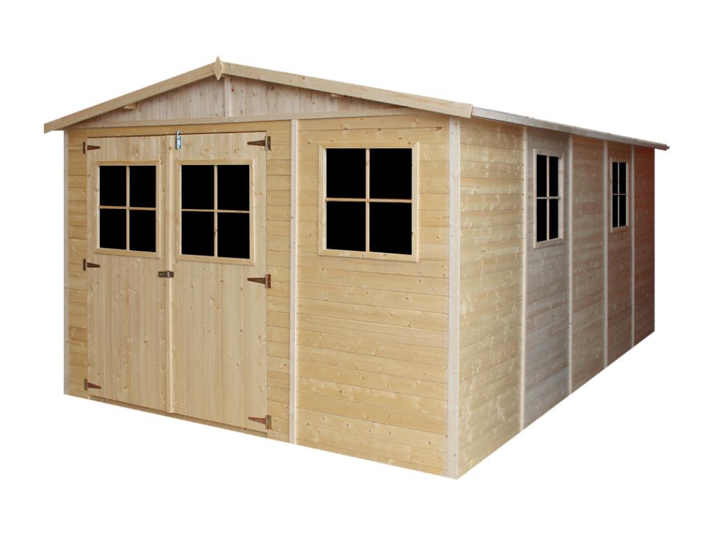 Wooden Garden Shed - H226x324x516 cm/15 m² - Luxameub M337 GRBI39500