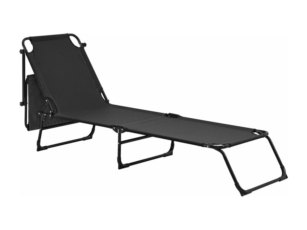 Black sun lounger 187x53x27 cm 03 0000990 ETWP86174