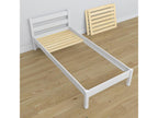 Single wooden bed N01 White 120x180 RQTM30838