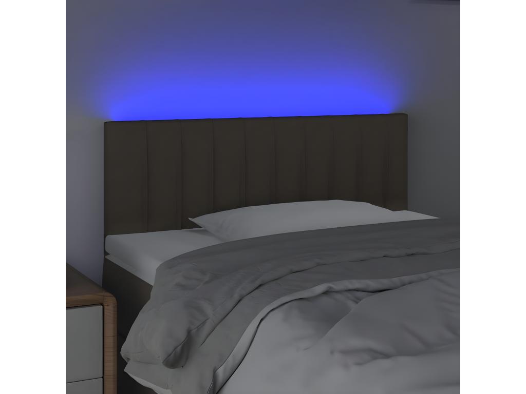 Luxameub LED Headboard 90x5x78/88 cm Fabric DNFY89391