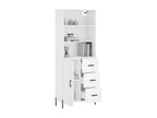 White Highboard 69.5x34x180 cm Engineered Wood YEGK14169