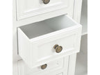 White sideboard 70x28x70 cm solid pine wood WIZP05409