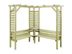 Luxameub corner sofa with bench, impregnated pine wood, BEYQ33994