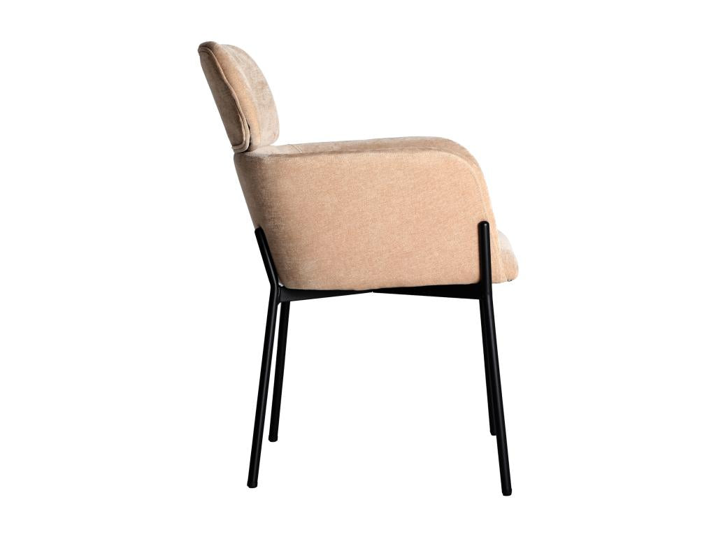 Light brown polyester chair 60x64x85 cm AXTI67001