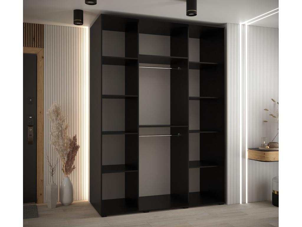 Luxameub 12 Sliding Door Wardrobe 235.2/170/60 3 Doors BNQA34816