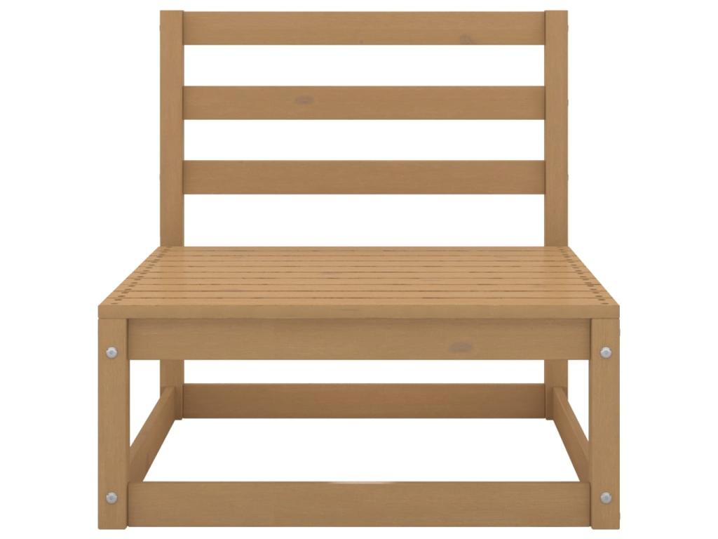 8-piece garden furniture set, honey brown, solid pine wood, 4 TWVW88358