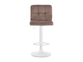 Bar stool - Velvet / White - Brown - Luxameub MTCE20523