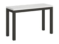 Extendable folding table 120x45/90 cm Everyday Double Ash White frame Anthracite KIUG75082