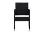 3-Piece Black Garden Dining Set VTCN59633