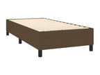Upholstered bed base with mattress and LED lighting, dark brown, 100x200cm, fabric KIRQ91296