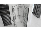 Luxameub Molier Shower Cabin 80x90 Black AGNA53810