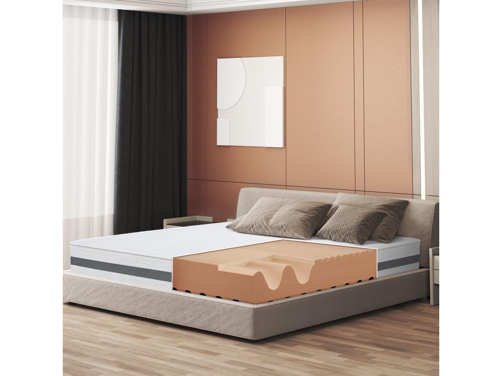 Single XL mattress 120x190 with orthopedic memory foam - Height 25 cm - Made in Italy FYVN78033