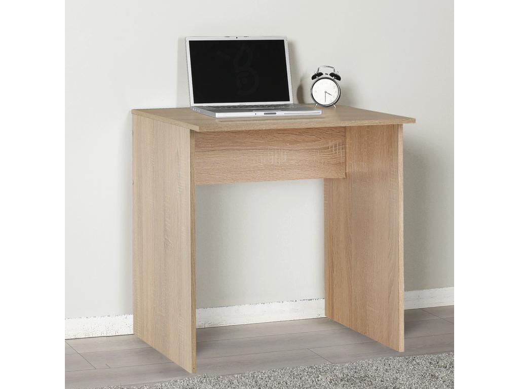 Luxameub oak-colored wooden office desk - W- 72 x D- 52 cm BLHL41403