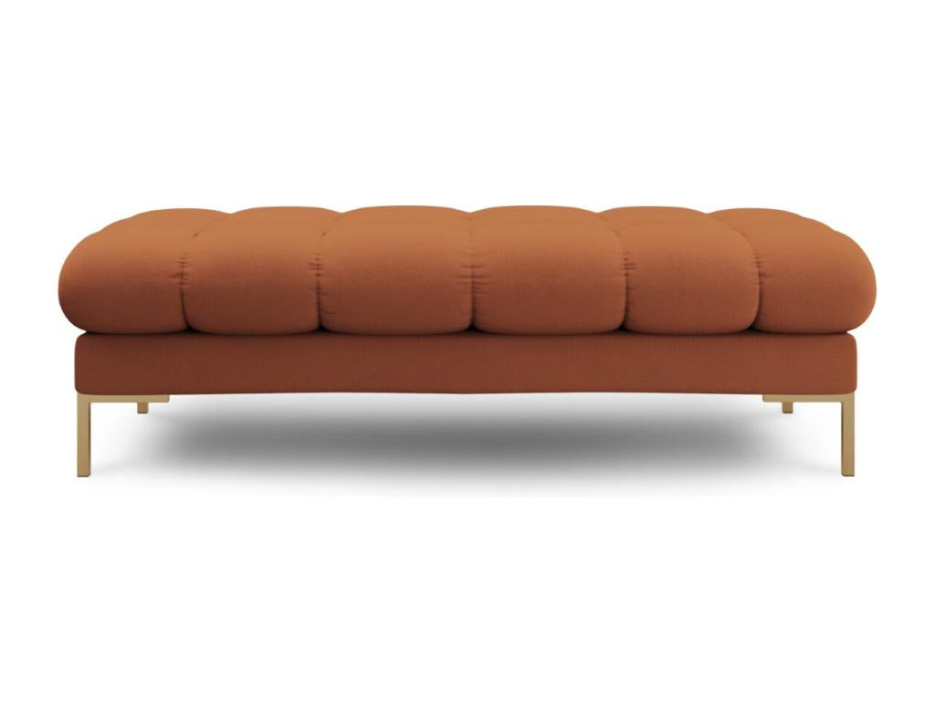 Cosymeub - Cosymeub 2-seater bench in brick-colored structural fabric - 62x133x41cm AOQM76421