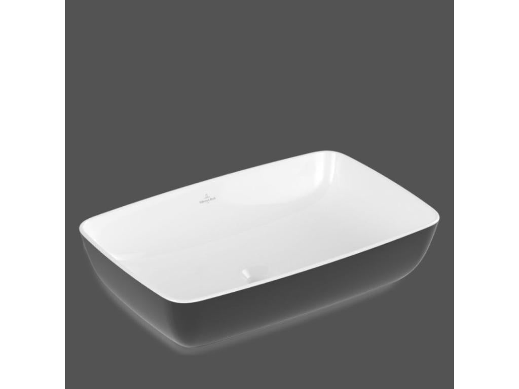 Cosymeub ET BOCH Artis Coal Black rectangular countertop washbasin YRYX60407