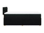 Cosymeub bed base with mattress, black, 100x200 cm, fabric, IQCL09079