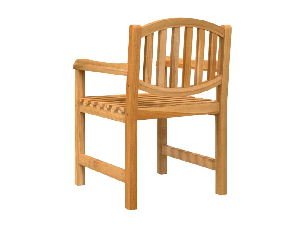 5-piece garden dining set, solid teak wood FLTK44351