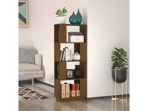 Honey Brown Bookshelf/Partition 51x25x132 cm Solid Pine ZZEE04885
