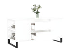 White coffee table 102x44.5x50 cm engineered wood FWSH75715