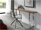 Luxameub Swivel Chair in Grey Fabric with Black Steel Legs - Set of 2 - Colour Luxameub 01 VVXK31611